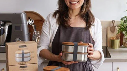 Lunch box na prezent Black Blum