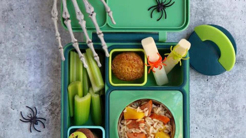 Omiebox lunch box z termosem zielony