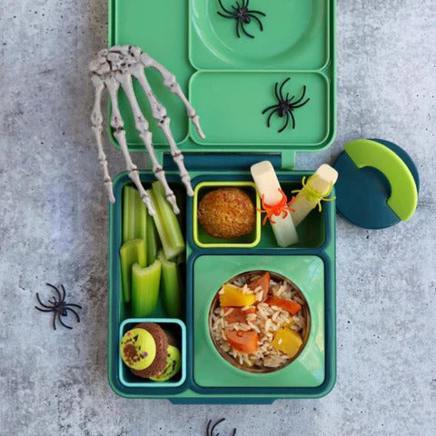 Omiebox lunch box z termosem zielony