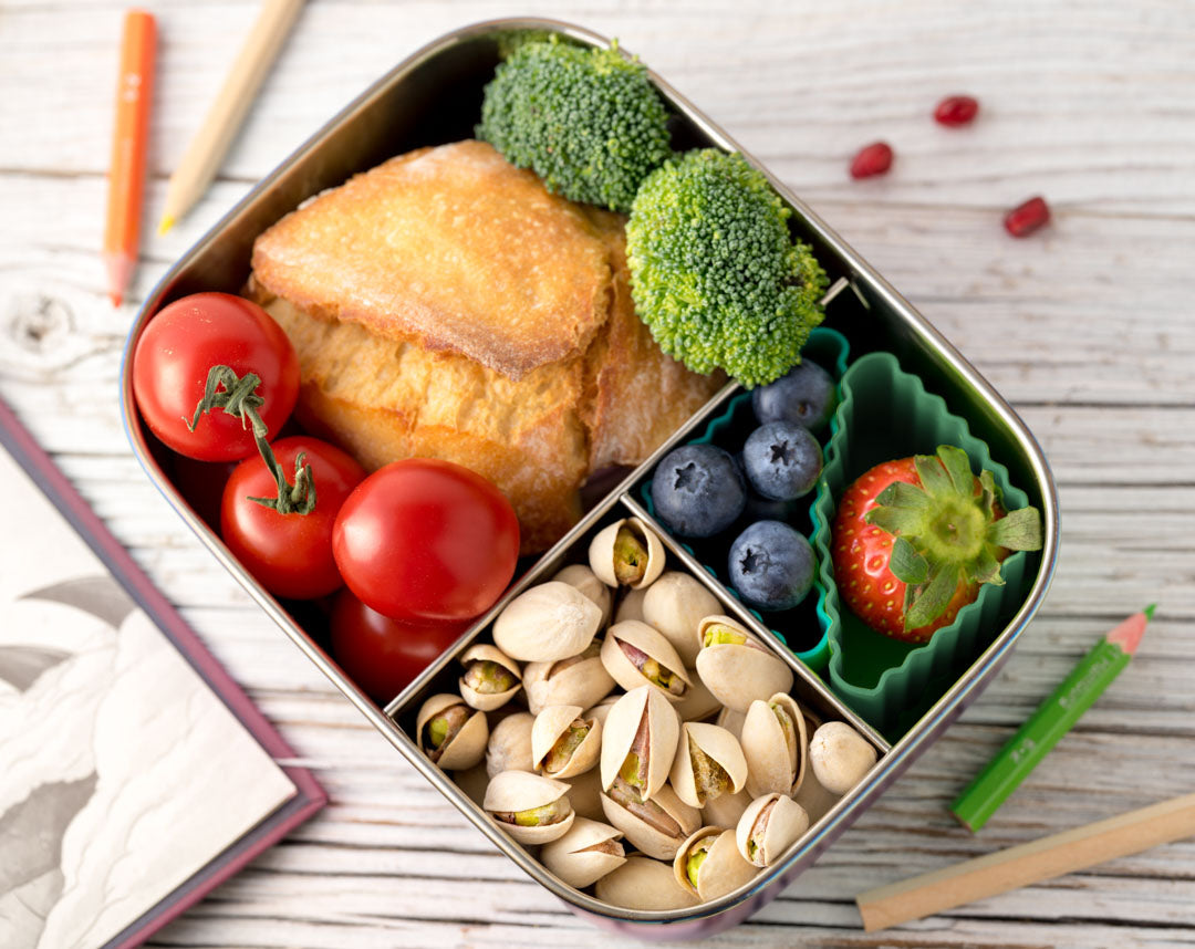 LEKKABOX Bento Triangle Forest – elastyczne, zielone foremki trójkątne do przekąsek i mini deserów, bezpieczny silikon, łatwe czyszczenie