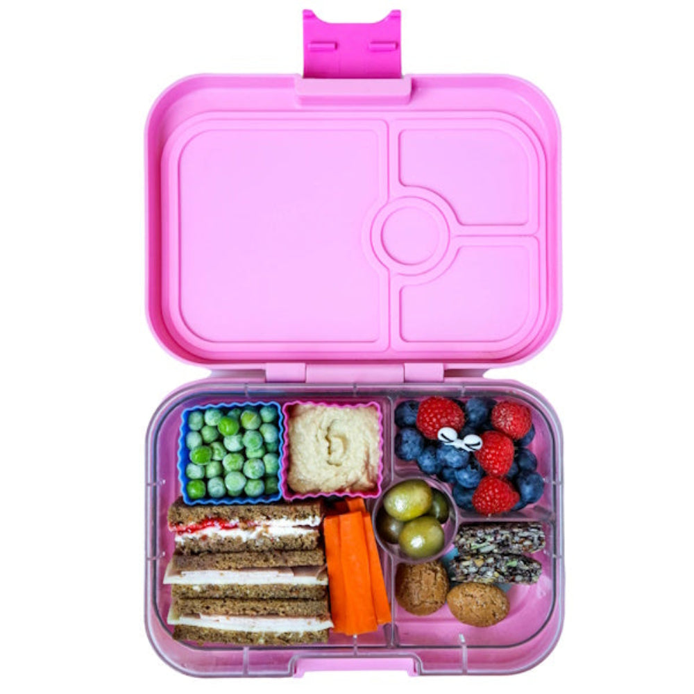 6 Foremek do lunchboxów Yumbox Pink/Aqua– idealne do rozdzielania przekąsek w lunchboxie, na owoce, orzeszki, sery i inne, kolor: różowy/turkusowy