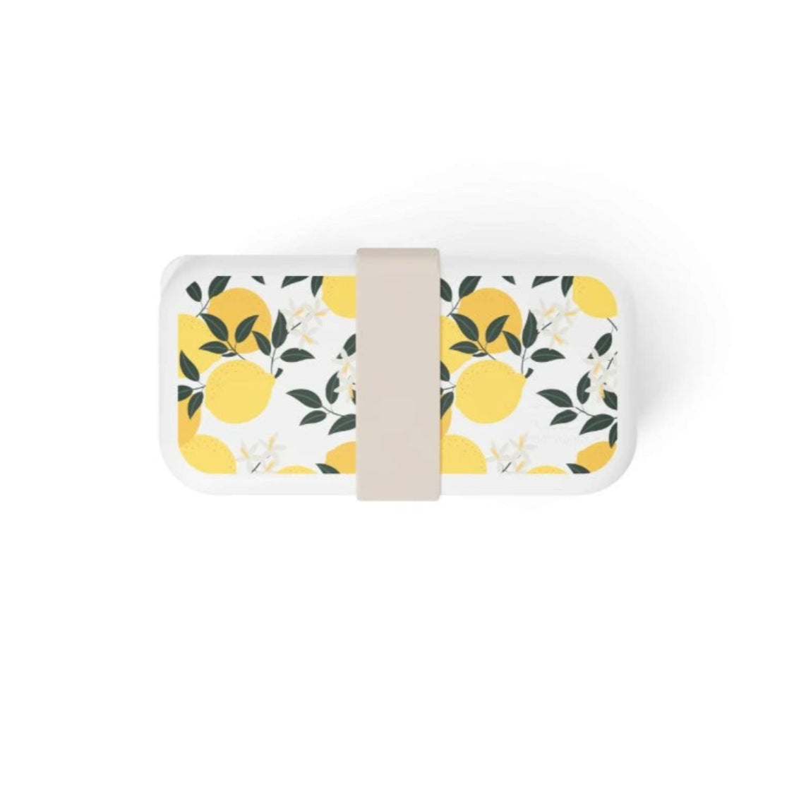 Monbento Original – dwupoziomowy lunchbox z miseczką. Szczelny, BPA free, do mikrofalówki i zmywarki. Stylowy francuski design, wzór: Grapic Lemon