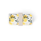 Monbento Original – dwupoziomowy lunchbox z miseczką. Szczelny, BPA free, do mikrofalówki i zmywarki. Stylowy francuski design, wzór: Grapic Lemon