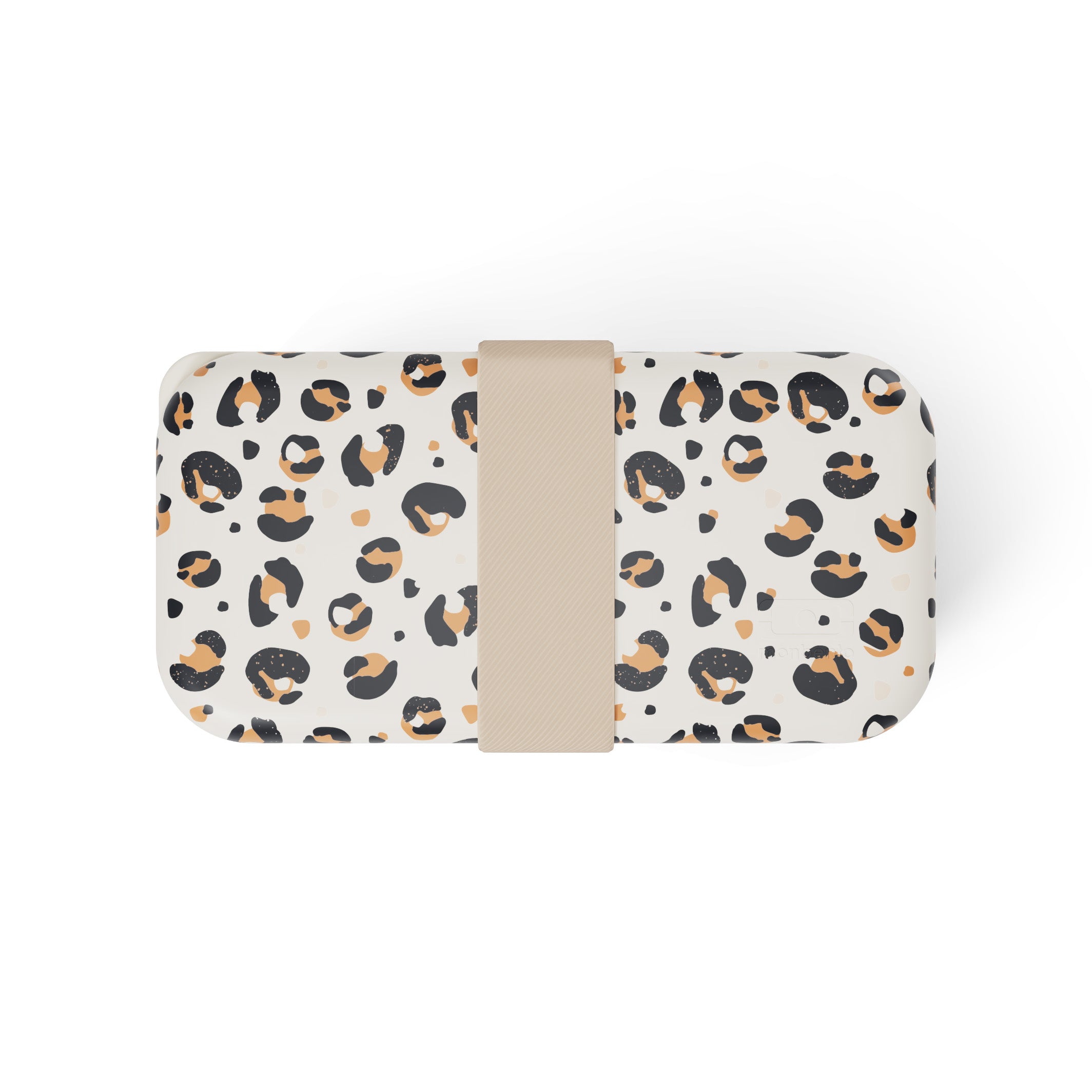 Monbento Original – dwupoziomowy lunchbox z miseczką. Szczelny, BPA free, do mikrofalówki i zmywarki. Stylowy francuski design, wzór: Leopard Graphic