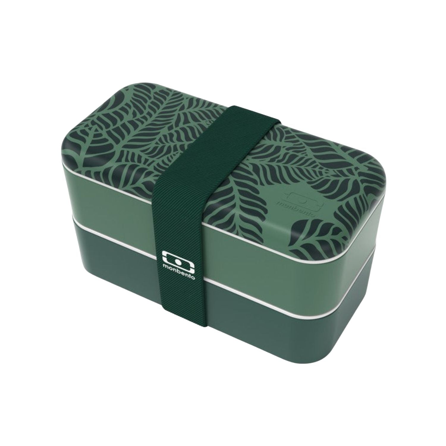 Monbento Original – dwupoziomowy lunchbox z miseczką. Szczelny, BPA free, do mikrofalówki i zmywarki. Stylowy francuski design, wzór: Jungle