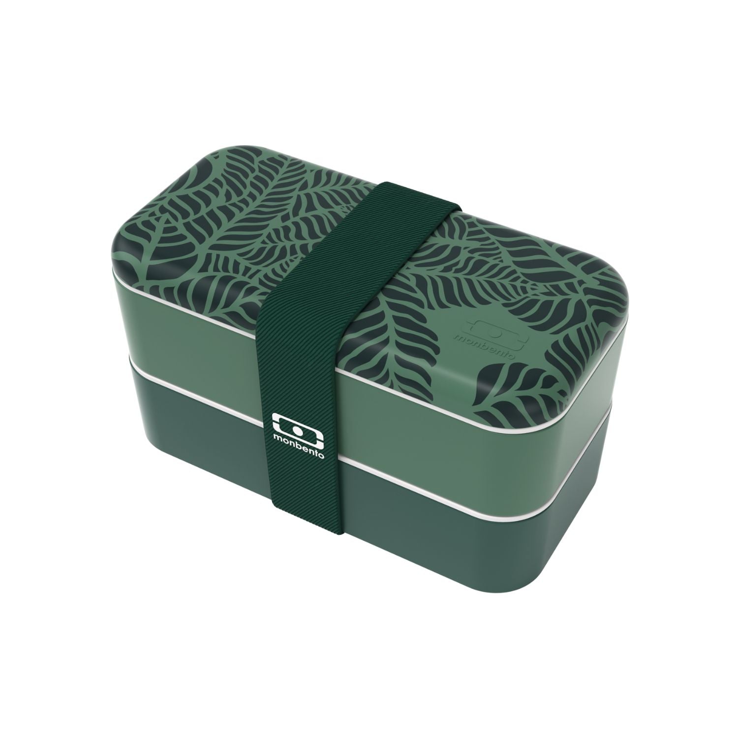 Monbento Original – dwupoziomowy lunchbox z miseczką. Szczelny, BPA free, do mikrofalówki i zmywarki. Stylowy francuski design, wzór: Jungle