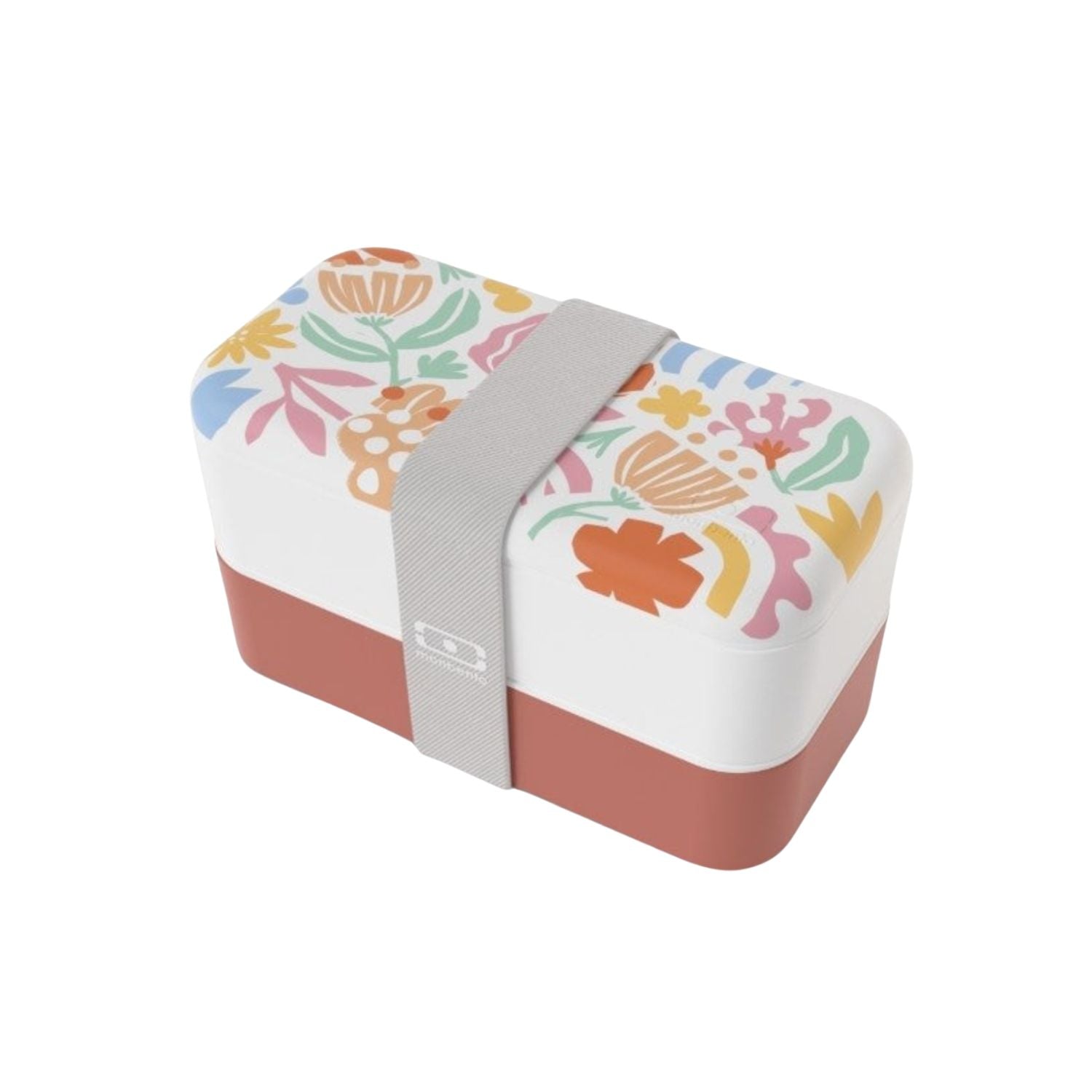 Monbento Original – dwupoziomowy lunchbox z miseczką. Szczelny, BPA free, do mikrofalówki i zmywarki. Stylowy francuski design, wzór: Papercut