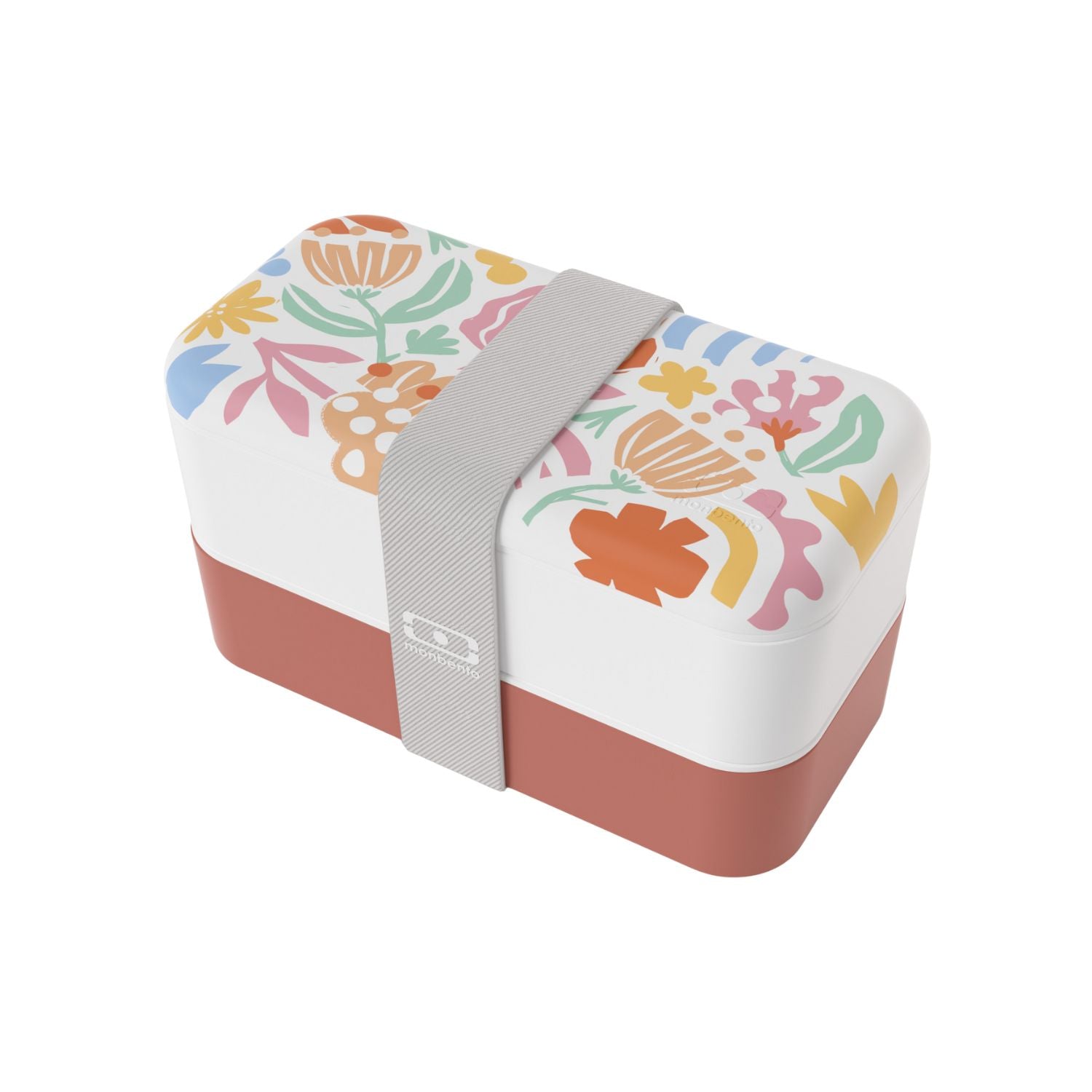 Monbento Original – dwupoziomowy lunchbox z miseczką. Szczelny, BPA free, do mikrofalówki i zmywarki. Stylowy francuski design, wzór: Papercut