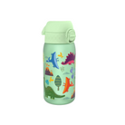 Bidon dla dzieci Ion8 Pod Dinosaurs 350 ml z dinozaurami – szczelny, lekki i otwierany na klik.