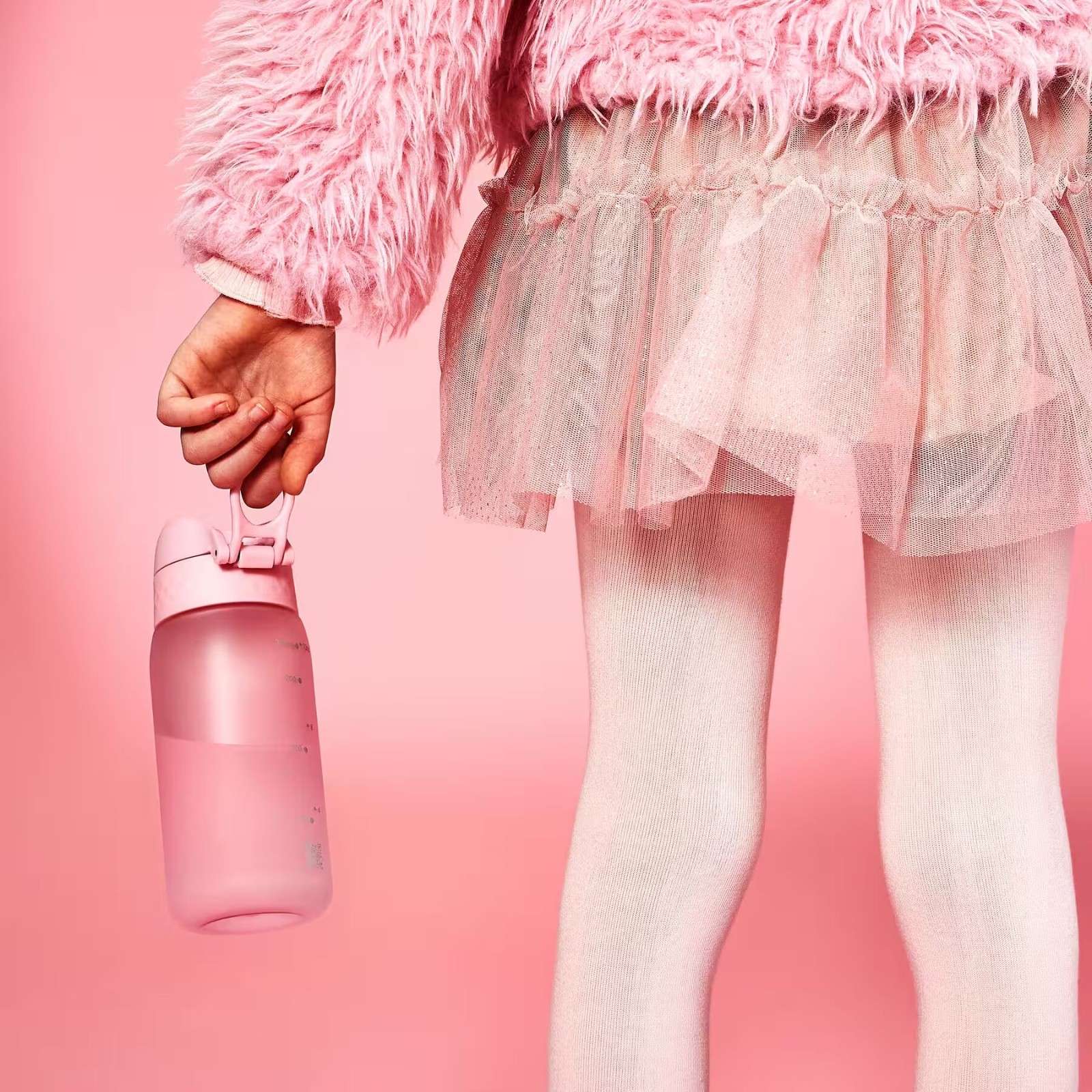 Bidon dla dzieci Ion8 Pod Rose Quartz 350 ml – szczelny, lekki i otwierany na klik