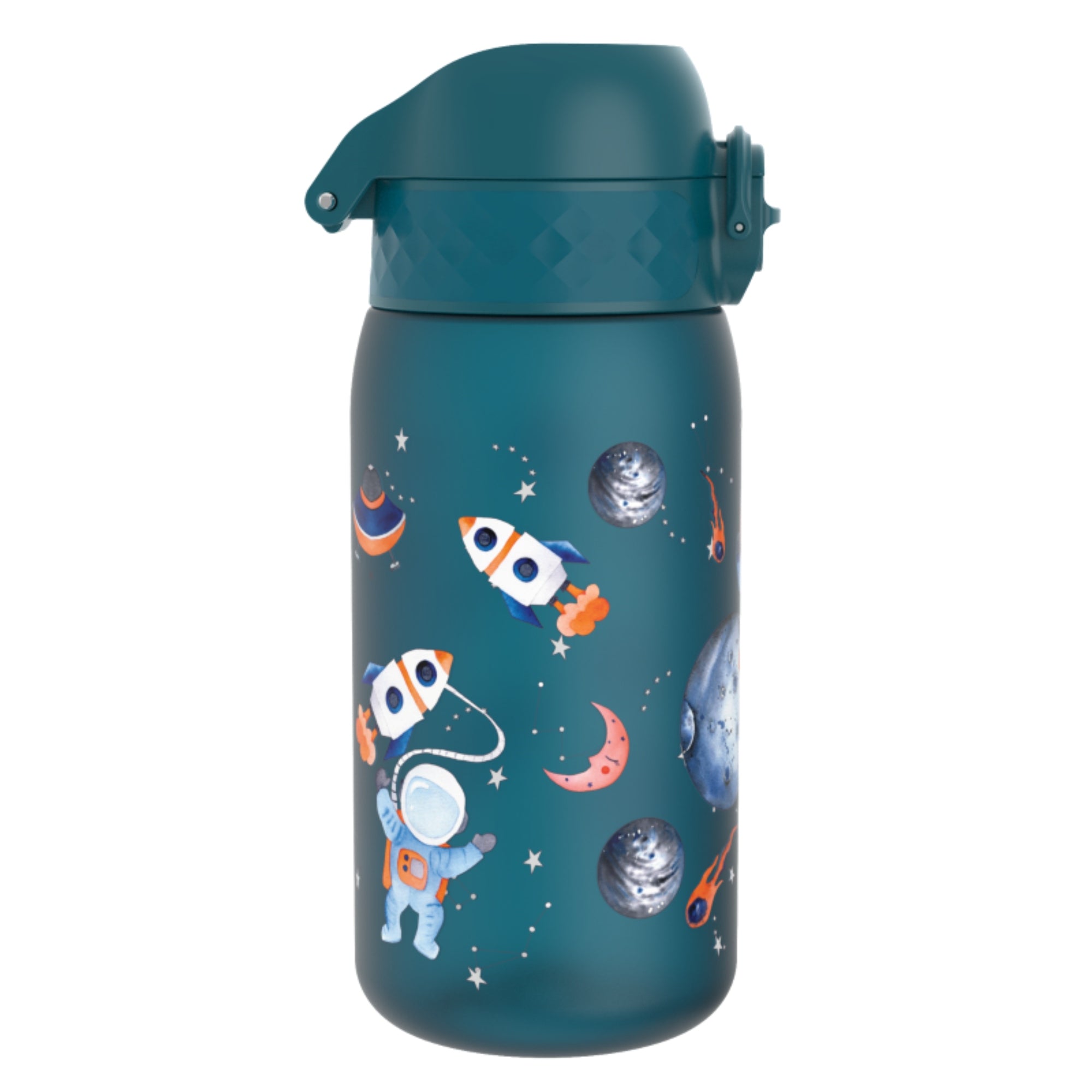 Bidon dla dzieci Ion8 Pod Space 350 ml – szczelny, lekki i otwierany na klik