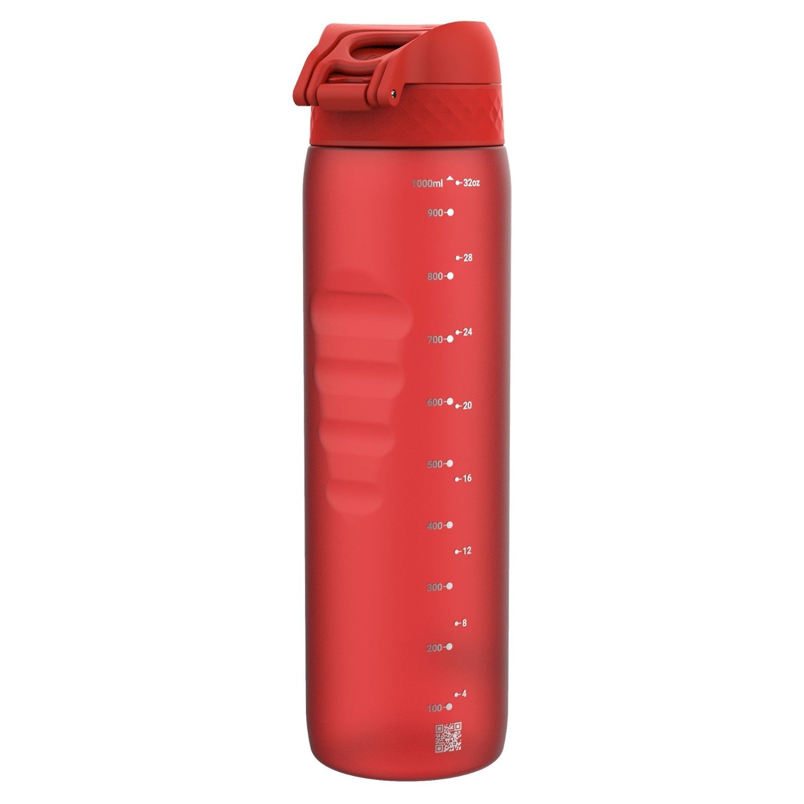 ION8 Slim Red 1000 ml – szczelna butelka treningowa na siłownię i rower