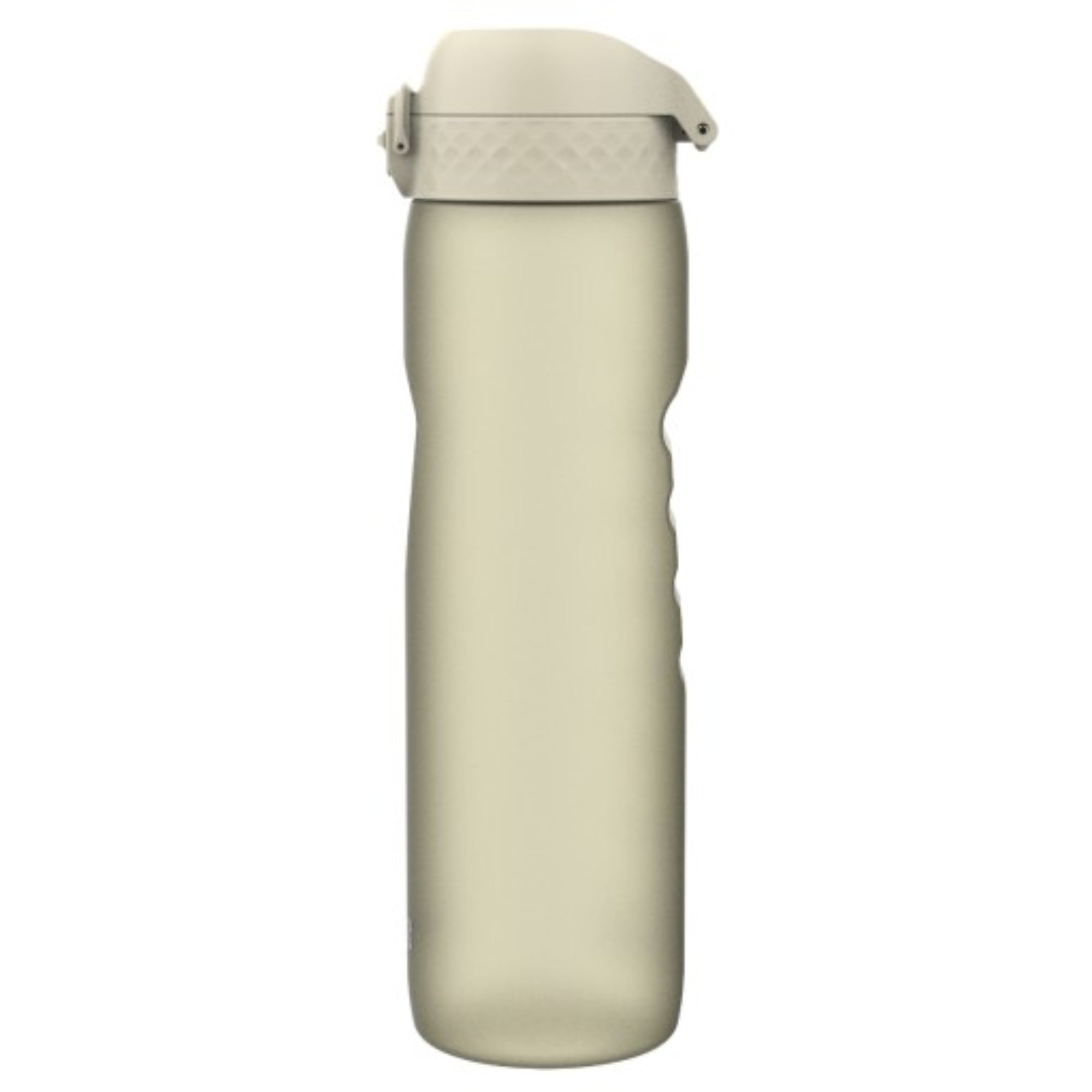 Bidon na wodę 1 l Ion8 Creamy White – lekki, nietoksyczny, z ustnikiem i klapką, idealny do plecaka i samochodu, kolor: beżowy