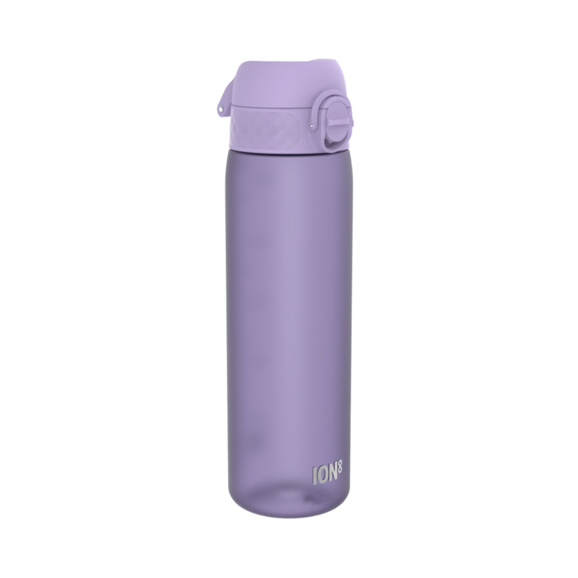 Bidon na wodę 500 ml Ion8 Playful Periwinkle – lekki, nietoksyczny,  z ustnikiem i klapką, idealny do plecaka i samochodu, kolor: fioletowy