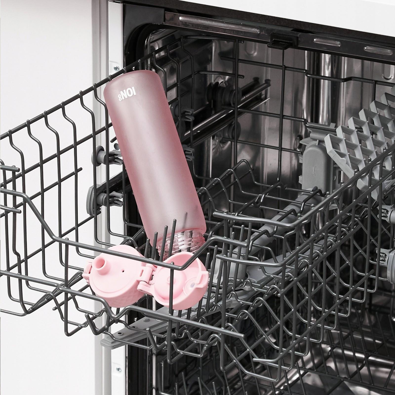 Bidon na wodę 500 ml Ion8 Rose Quartz – lekki, nietoksyczny, z ustnikiem i klapką, idealny do plecaka i samochodu, kolor: różowy