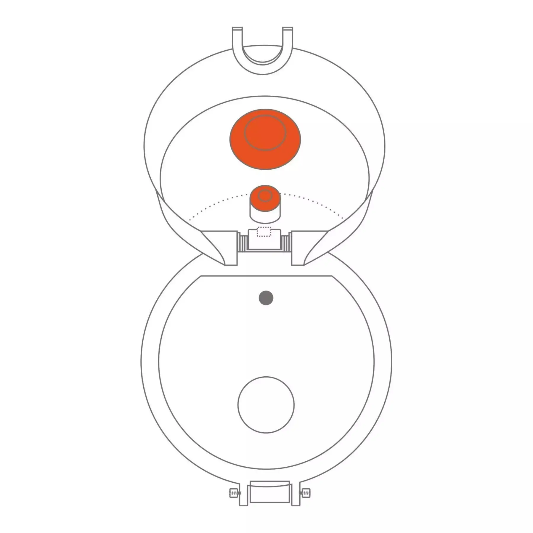 Bidon na wodę ION8 SLIM - uszczelki