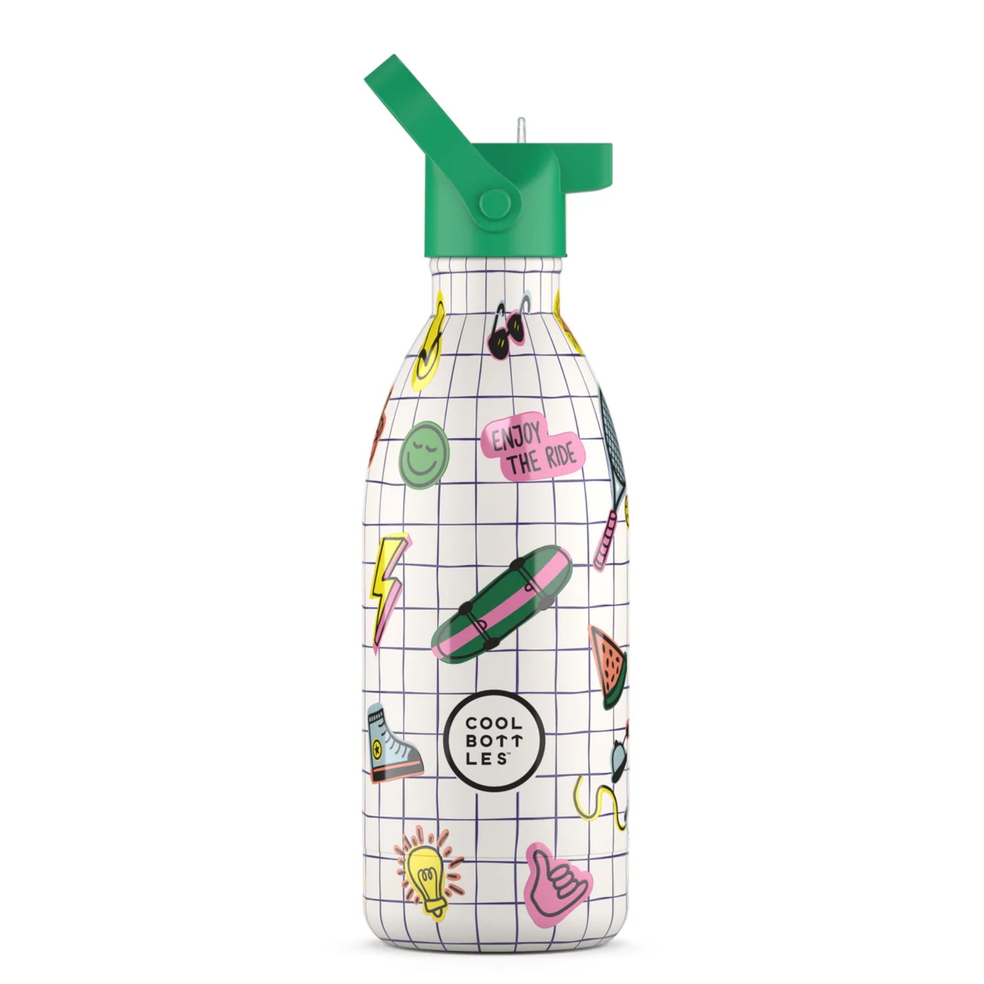 Cool Bottles Kids Play Mode – termiczna butelka dla dzieci, z ustnikiem, bez BPA, wzór: gry