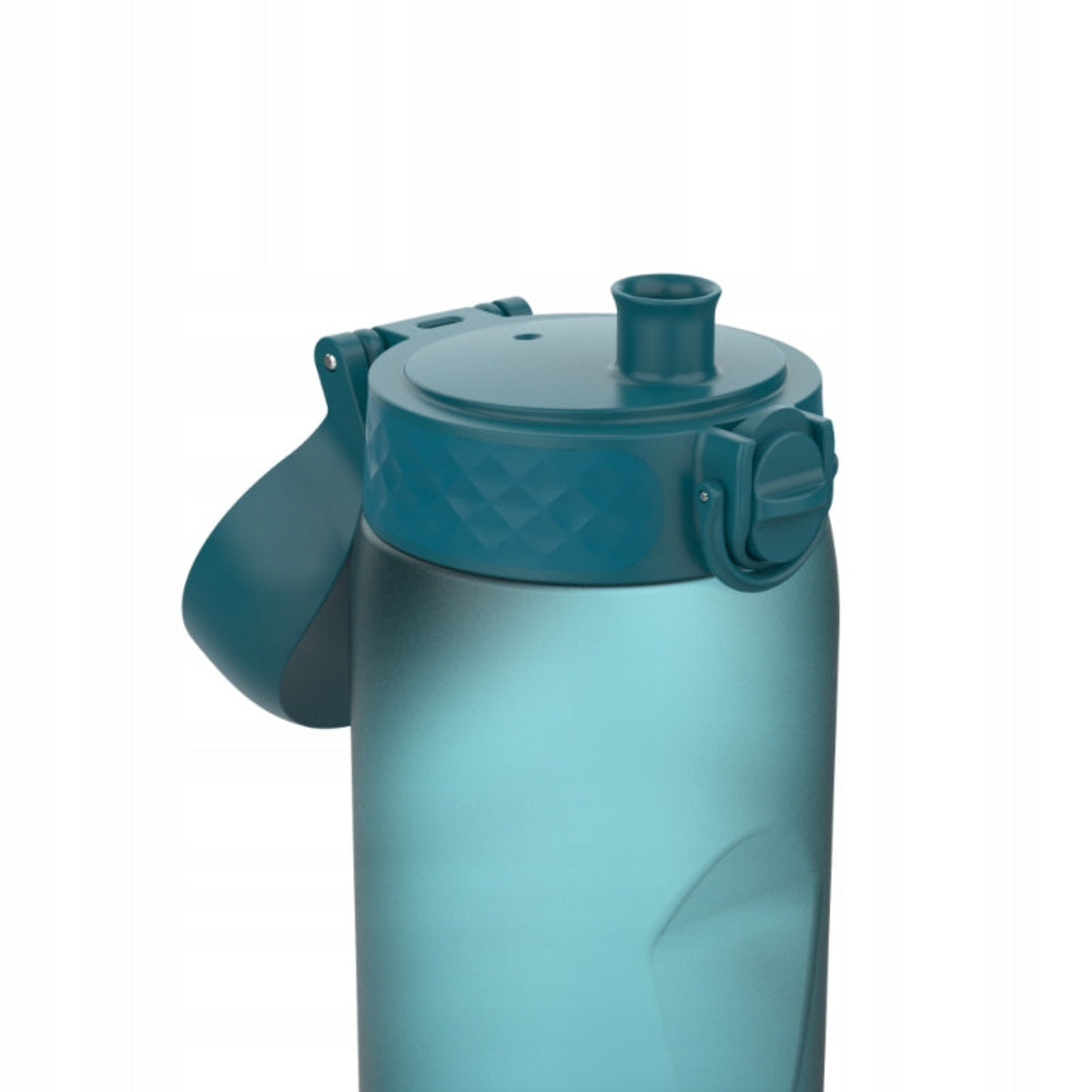Bidon z miarką motywacyjną Ion8 Motivator 1L Gradient  Deep Teal / Sonic Blue – z miarką, otwierany jednym kliknięciem, szczelny i bez BPA.