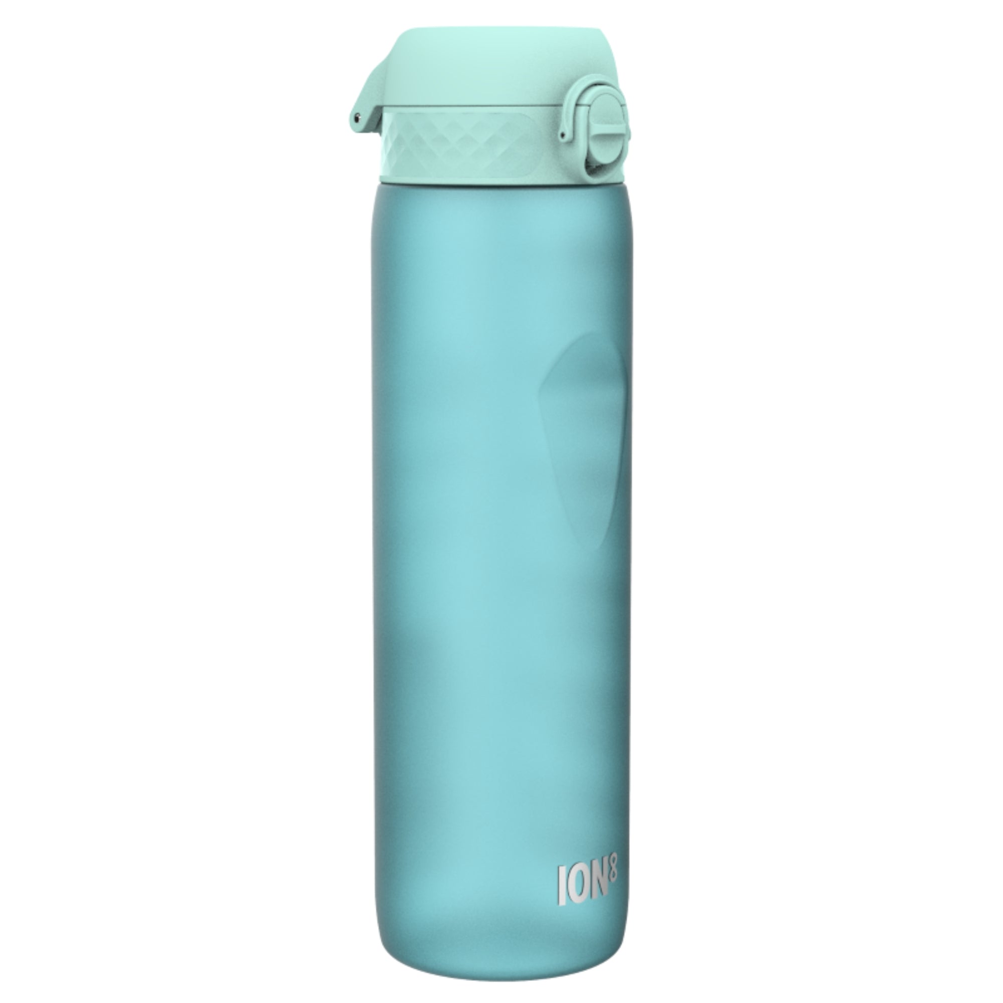 Bidon z miarką motywacyjną Ion8 Motivator Sonic Blue 1L – z miarką, otwierany jednym kliknięciem, szczelny i bez BPA.