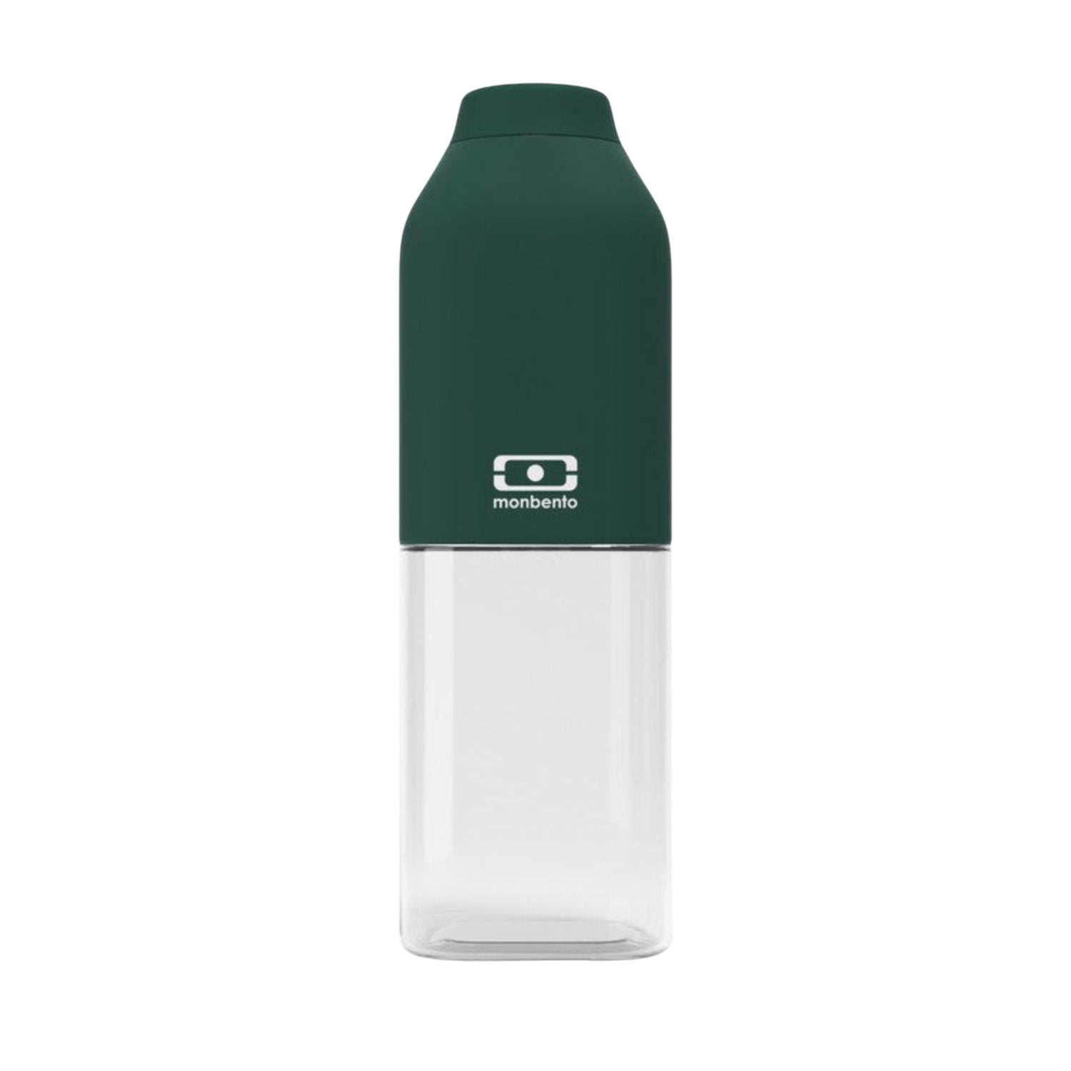 Monbento Positive M – ultralekka butelka 500 ml z tritanu. Trwała, kompaktowa, bez BPA, idealna do torby czy plecaka, wzór: dark green