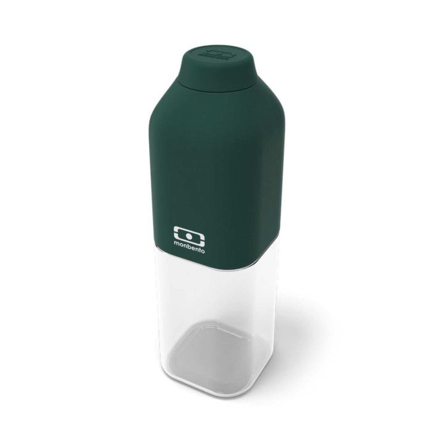 Monbento Positive M – ultralekka butelka 500 ml z tritanu. Trwała, kompaktowa, bez BPA, idealna do torby czy plecaka, wzór: dark green