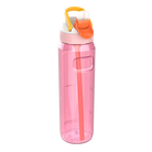 Kambukka Lagoon 1000 ml Sunny Melon – tritan, słomka do ostatniej kropli, schowany ustnik, lekka, szczelna, bez BPA, idealna na rower i siłownię, kolor: różowy