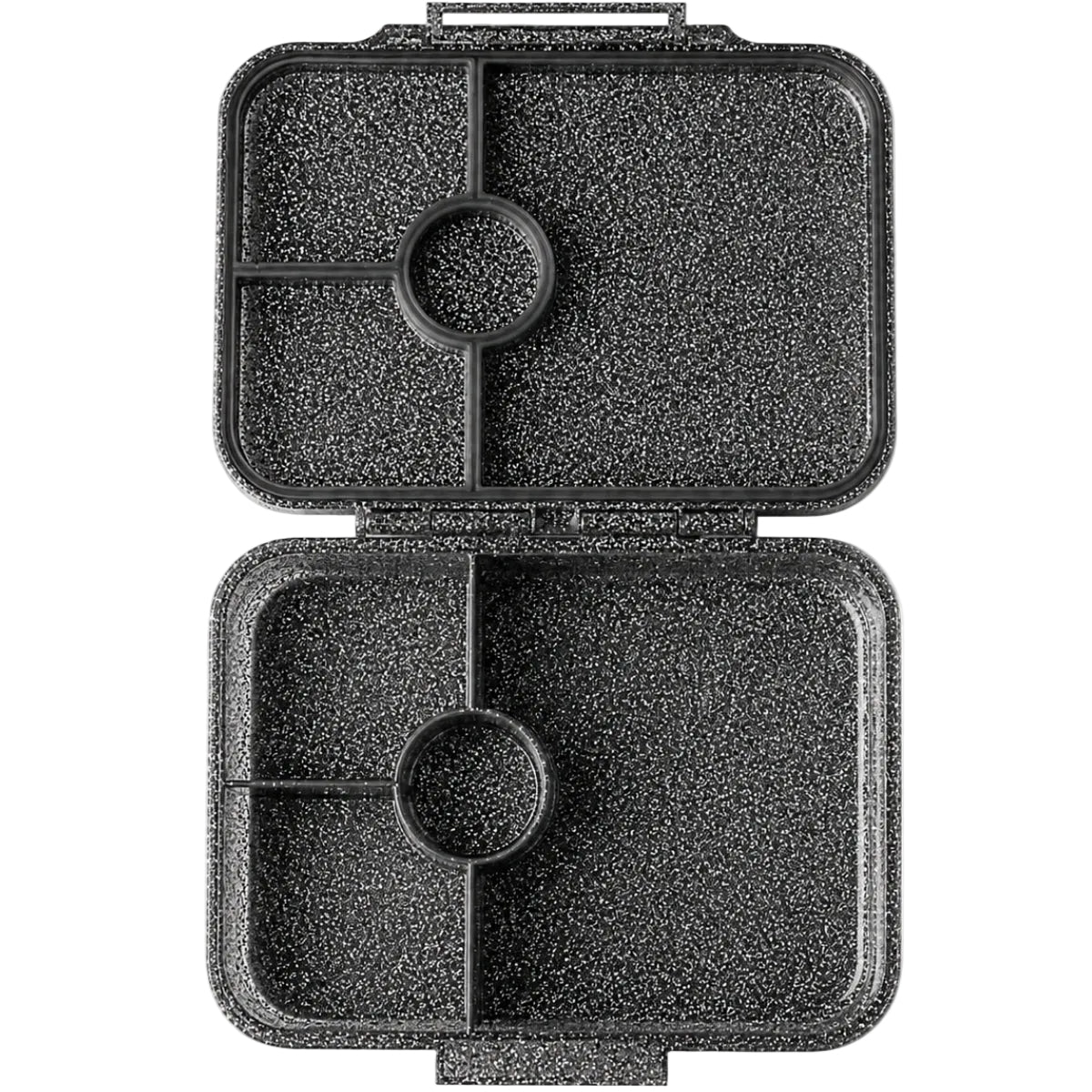 Lekkabox Glamour brokatowa śniadaniówka z przegródkami Black