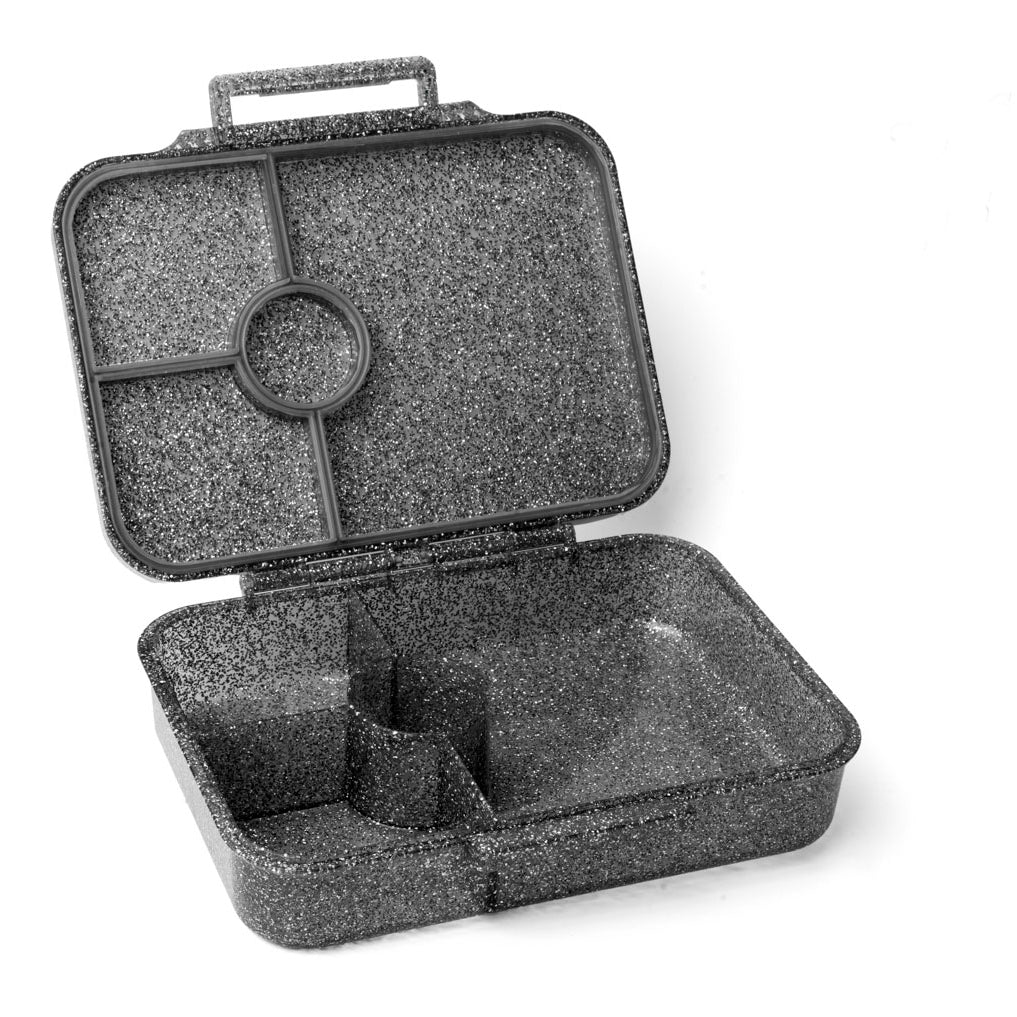 Lekkabox Glamour Black – szczelna błyszcząca śniadaniówka szkolna