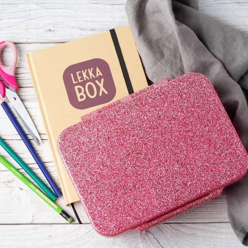 LekkaBox Glamour Pink – różowa śniadaniówka bento odporna na przeciekanie