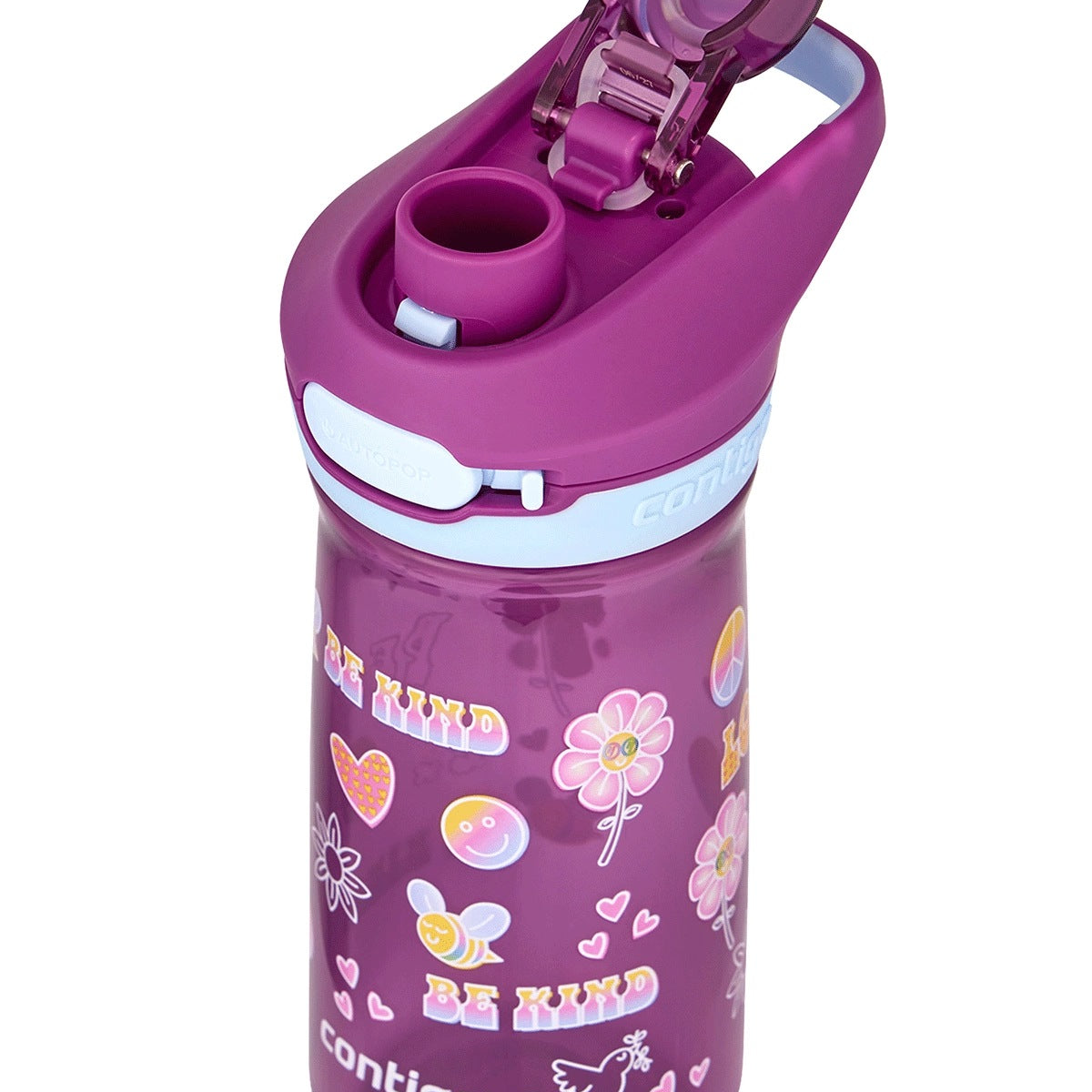 Contigo Jessie Grape Purple – bezpieczna butelka dla dziecka, szczelna i prosta w użyciu jedną ręką, kolor: fioletowy