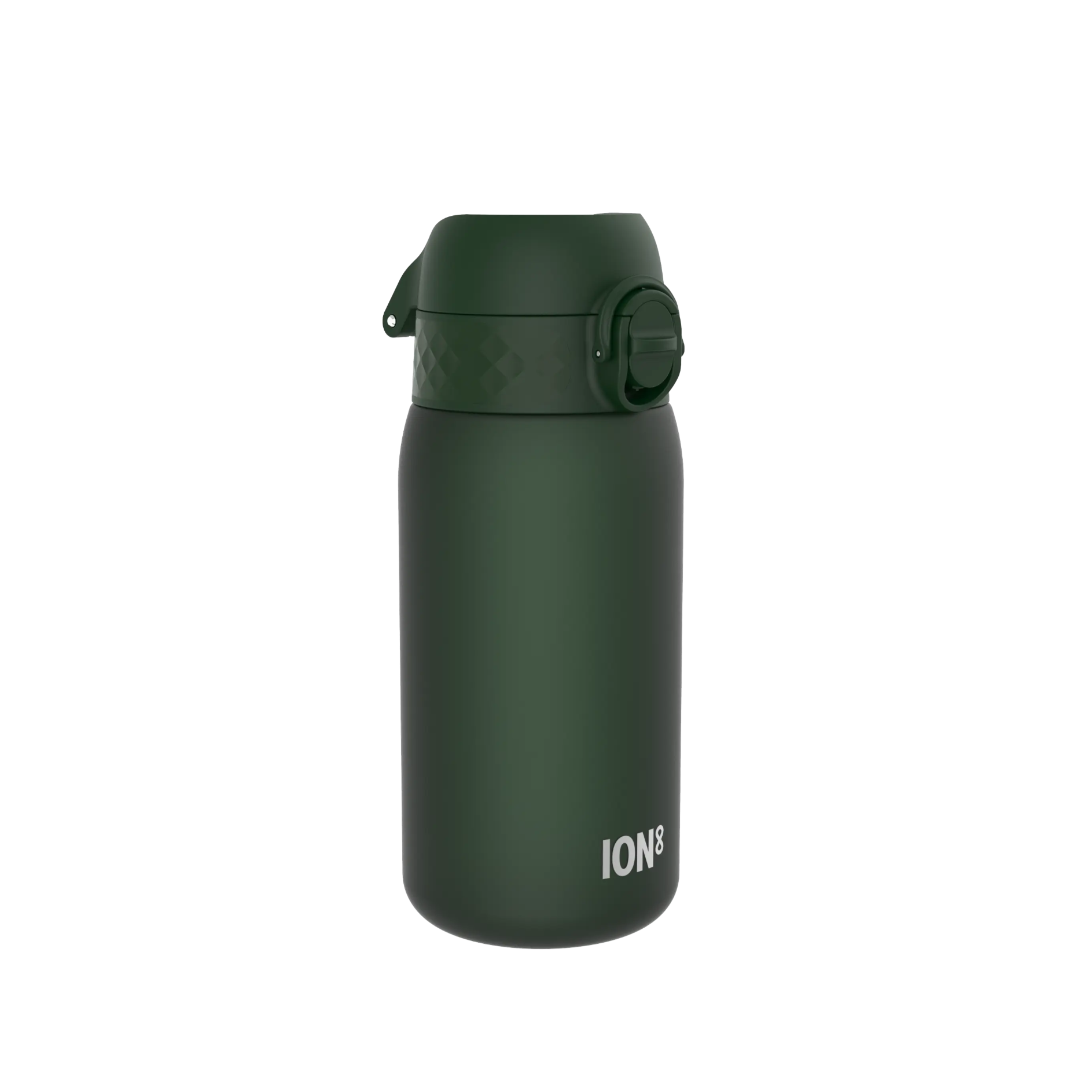 Bidon dla dzieci Ion8 Pod Dark Green 350 ml – szczelny, lekki i otwierany na klik