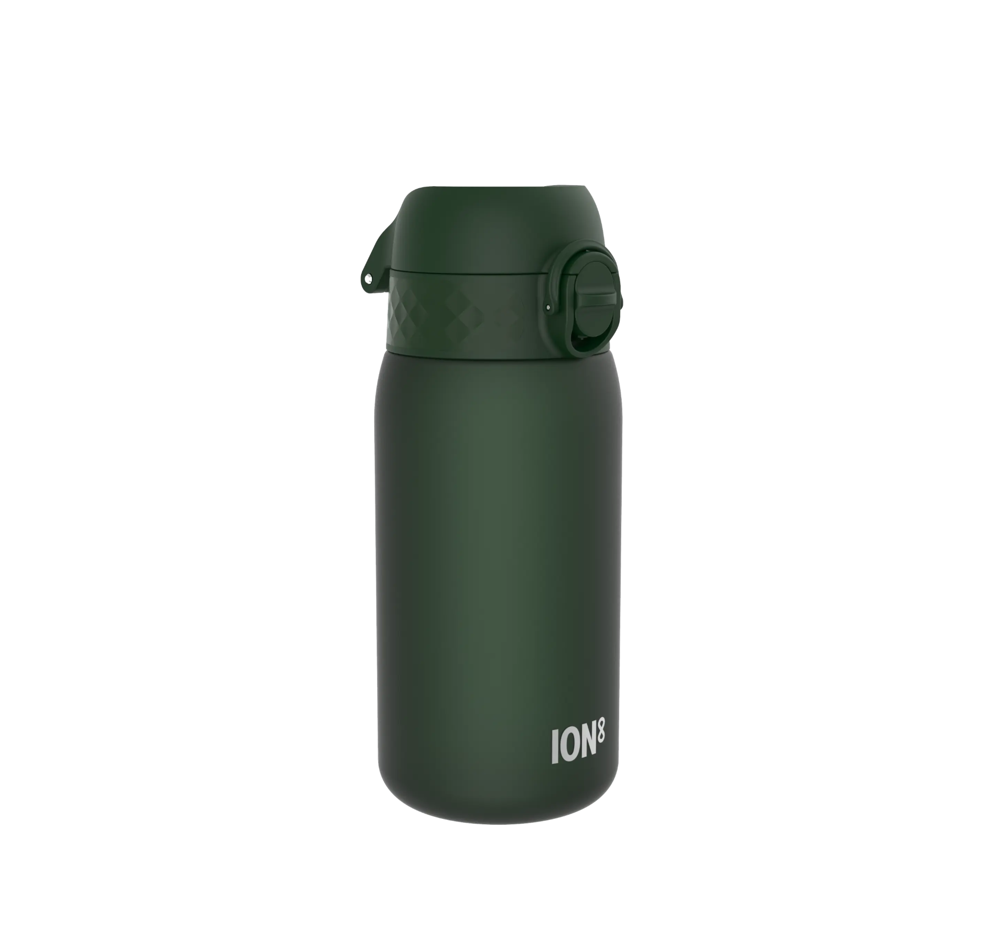 Bidon dla dzieci Ion8 Pod Dark Green 350 ml – szczelny, lekki i otwierany na klik