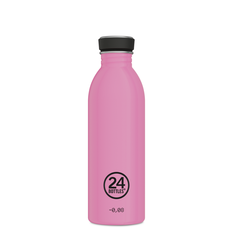 Butelka na wode 24bottles REactive 500 ml – lekka, zmienia kolor pod wpływem zimna, 100% szczelna, kolor: różowa/niebieska