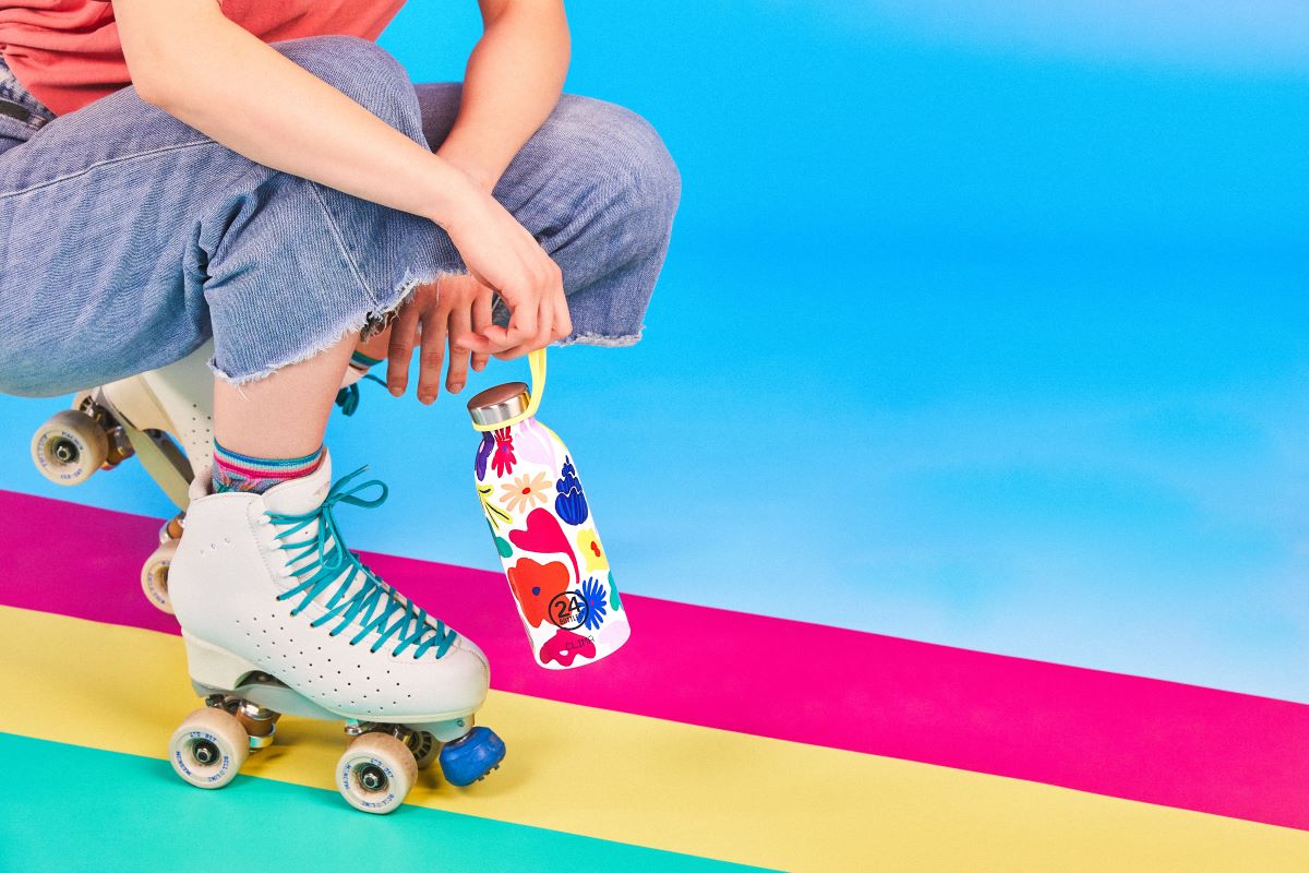 Urban Bottle Aqua Florita 500 ml – lekka, szczelna butelka ze stali nierdzewnej, idealna na co dzień.