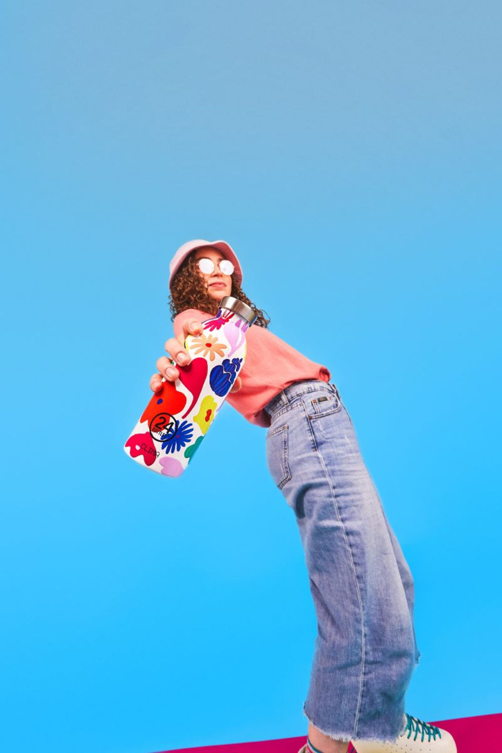 Urban Bottle Aqua Florita 500 ml – lekka, szczelna butelka ze stali nierdzewnej, idealna na co dzień.