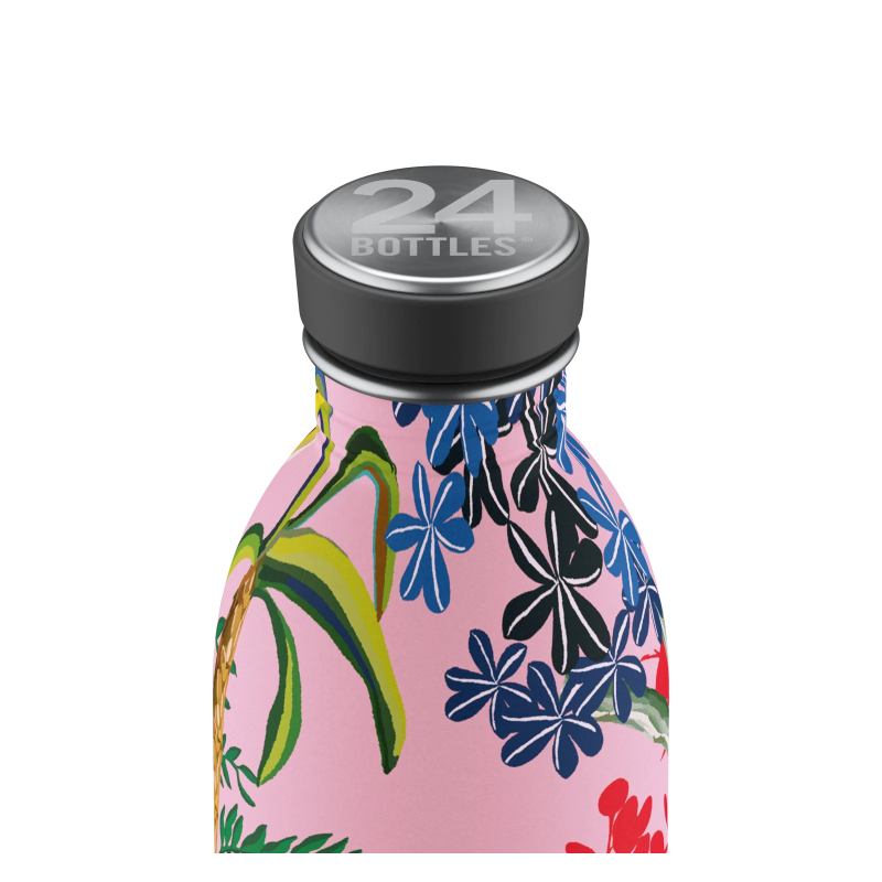 Urban Bottle Pink Paradise 500 ml – lekka, szczelna butelka ze stali nierdzewnej, idealna na co dzień.