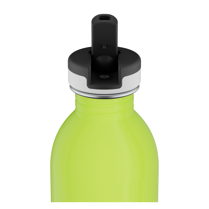 Kids Bottle REactive 250 ml – lekka butelka dla dzieci, zmienia kolor pod wpływem zimna, 100% szczelna, kolor: żółty/zielony