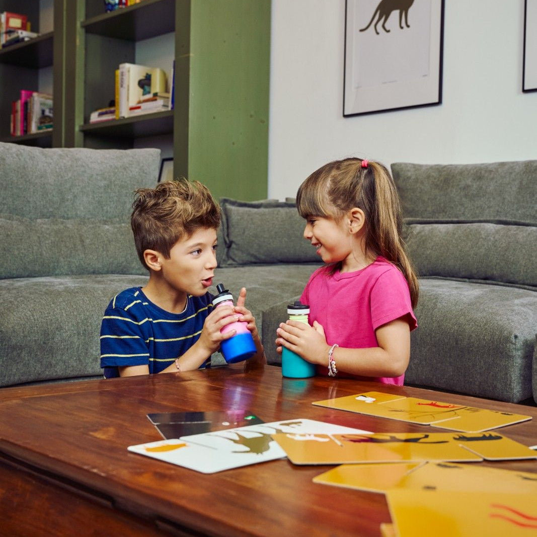 Kids Bottle REactive 250 ml – lekka butelka dla dzieci, zmienia kolor pod wpływem zimna, 100% szczelna, kolor: żółty/zielony