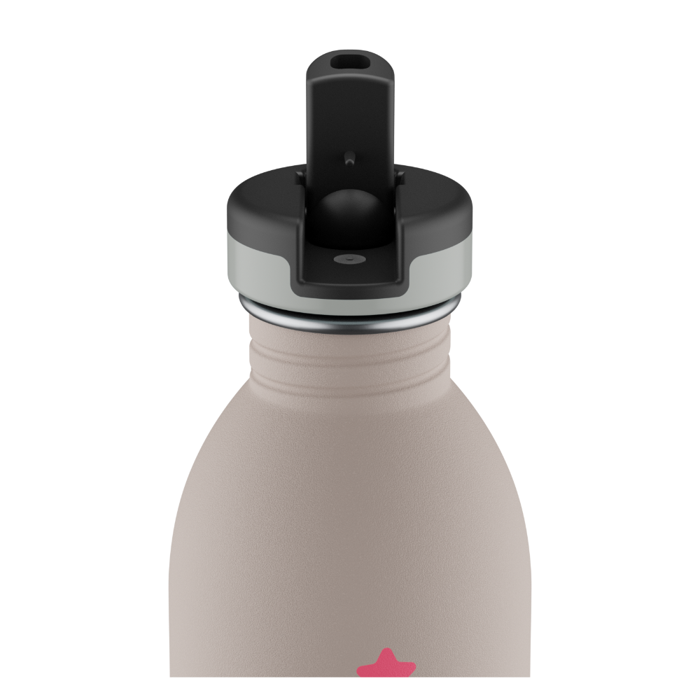 Butelka na wodę dla dzieci 24Bottles Lucky Dog – bezpieczna, lekka i szczelna butelka wielorazowa z matowym wykończeniem, wzór: pies