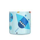 Butelka na wodę dla dzieci 24Bottles Sea Friends – bezpieczna, lekka i szczelna butelka wielorazowa z matowym wykończeniem, wzór: morze