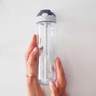 Contigo Ashland Sangria – butelka z recyklingu, ze słomką i ustnikiem AutoSpout®, szczelna i bezpieczna, kolor: szary