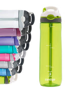 Contigo Ashland Citron – butelka z recyklingu, ze słomką i ustnikiem AutoSpout®, szczelna i bezpieczna, kolor: zielony