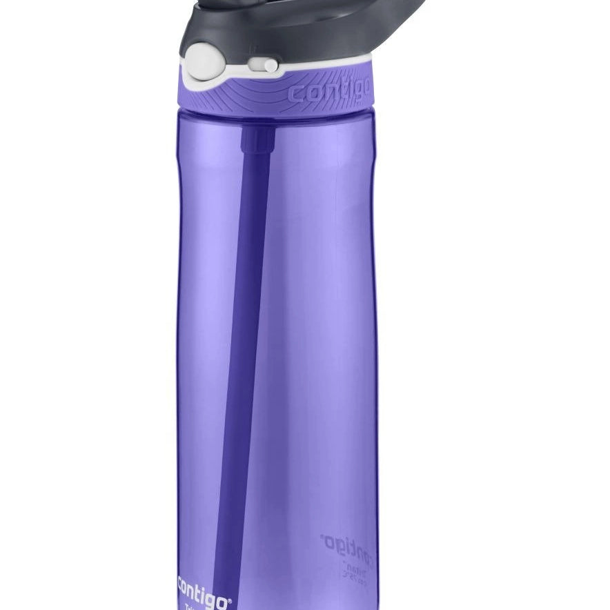 Contigo Ashland Grapevine – butelka z recyklingu, ze słomką i ustnikiem AutoSpout®, szczelna i bezpieczna, kolor: fioletowy