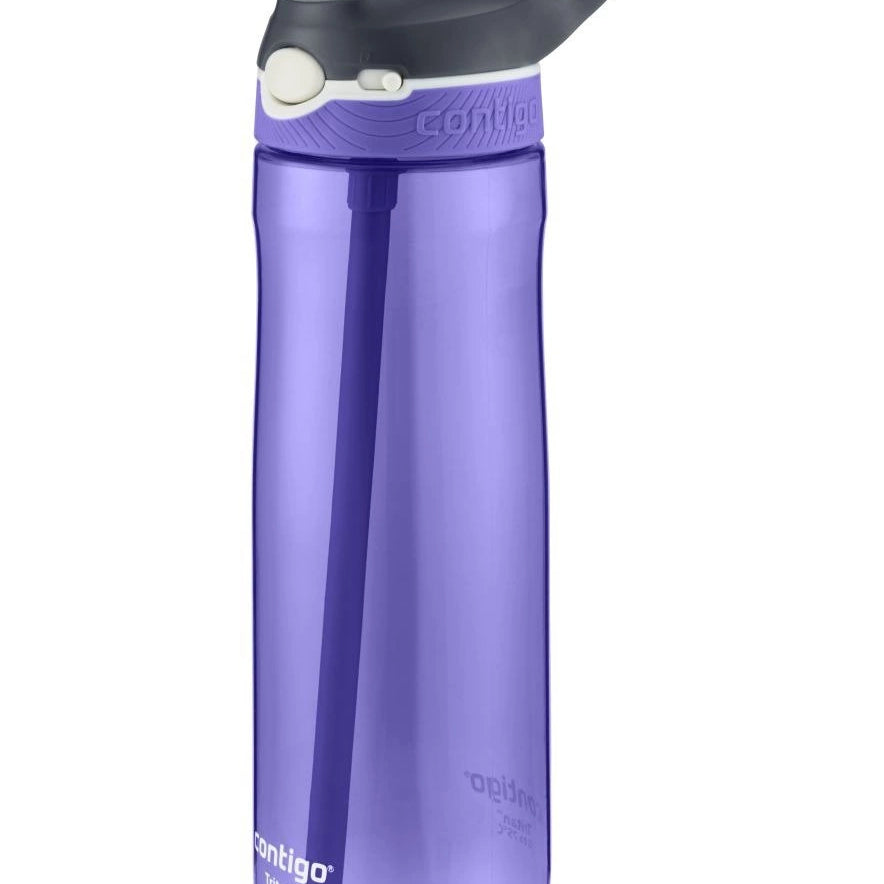Contigo Ashland Grapevine – butelka z recyklingu, ze słomką i ustnikiem AutoSpout®, szczelna i bezpieczna, kolor: fioletowy