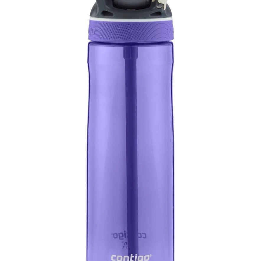 Contigo Ashland Grapevine – butelka z recyklingu, ze słomką i ustnikiem AutoSpout®, szczelna i bezpieczna, kolor: fioletowy