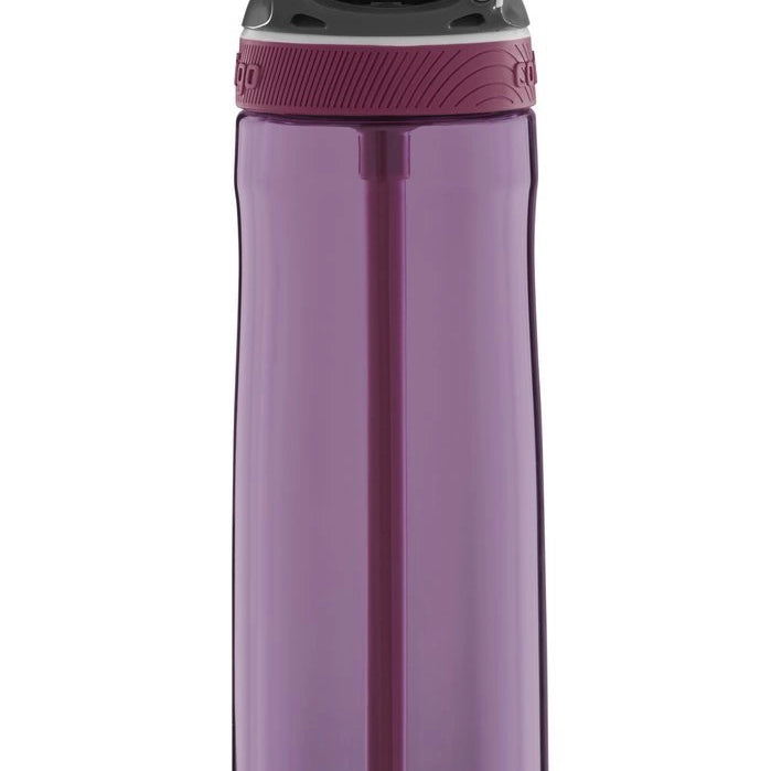 Contigo Ashland Passionfruit – butelka z recyklingu, ze słomką i ustnikiem AutoSpout®, szczelna i bezpieczna, kolor: fioletowy
