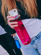 Contigo Ashland Sangria – butelka z recyklingu, ze słomką i ustnikiem AutoSpout®, szczelna i bezpieczna, kolor: różowy