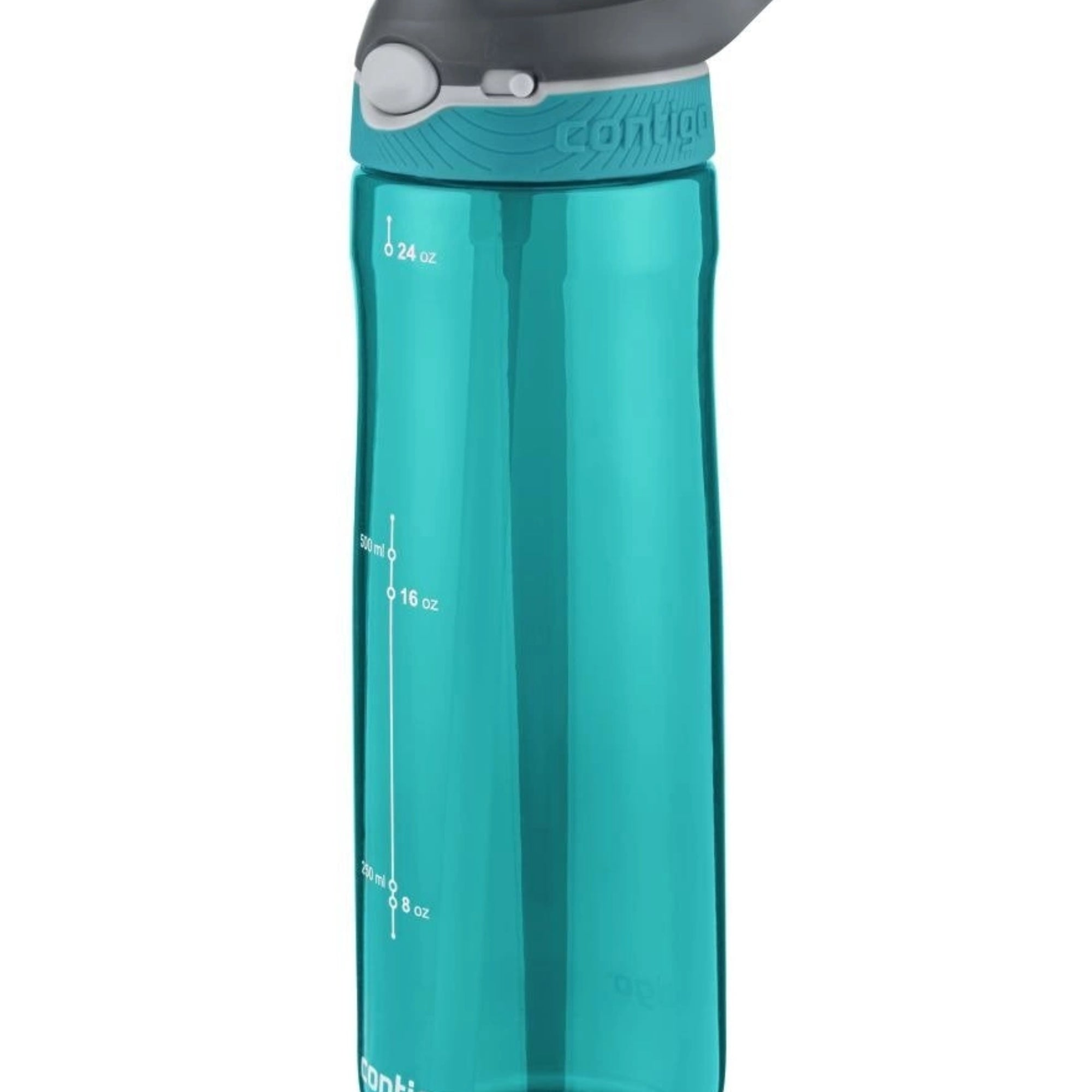 Contigo Ashland Scuba – butelka z recyklingu, ze słomką i ustnikiem AutoSpout®, szczelna i bezpieczna, kolor: turkusowy