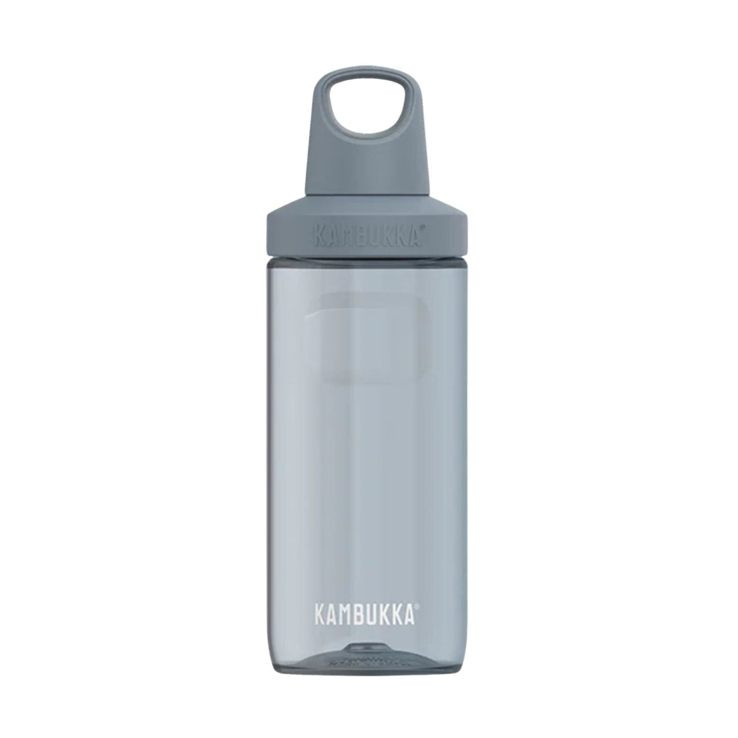 Kambukka Reno Grey 500 ml – lekka butelka tritanowa, 100% szczelna, szeroki wlew, uchwyt pętelka, bez BPA, odporna na zapachy i promienie UV, kolor: szary