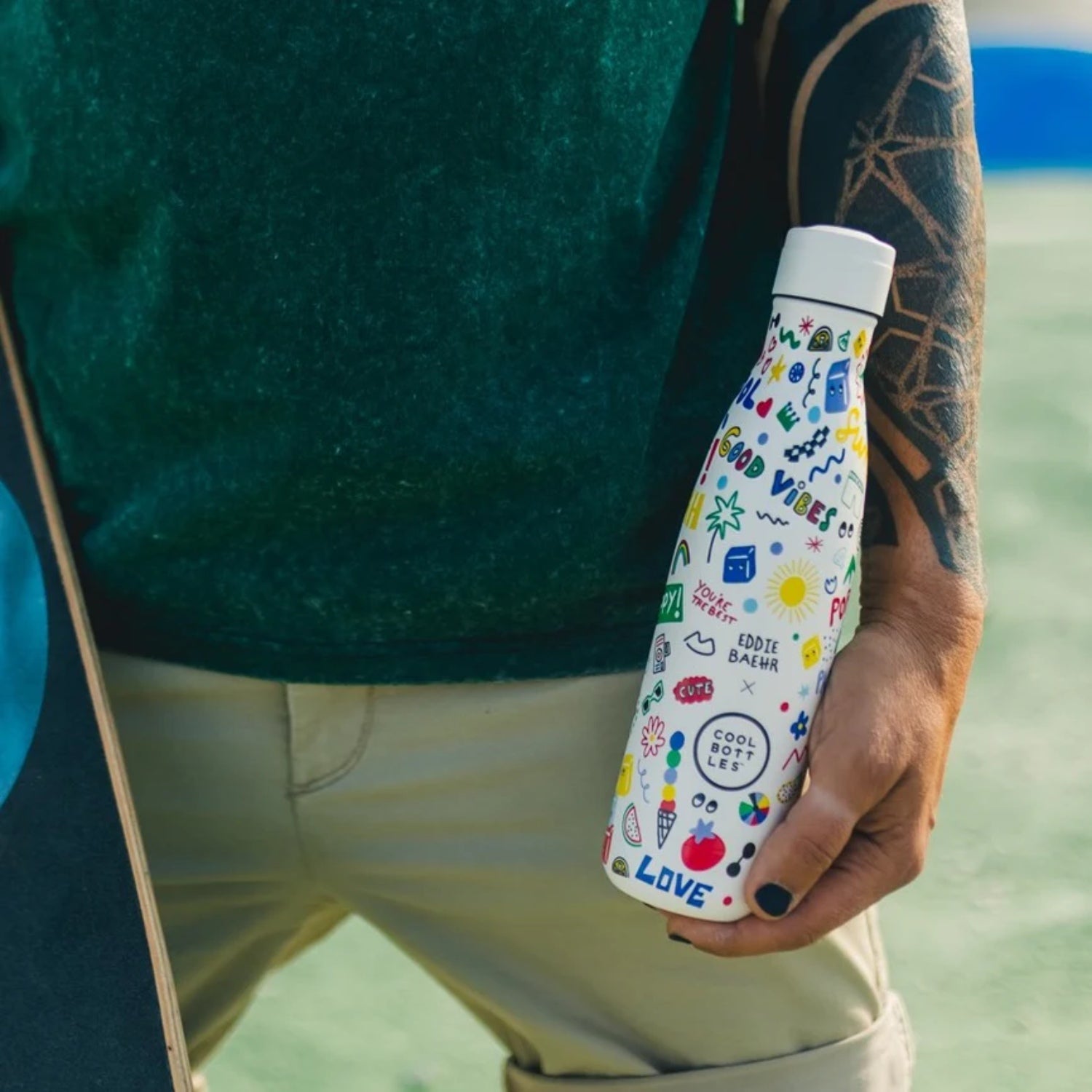 Butelka termiczna Cool Bottles Xclusive Good Vibes – szczelna, ekologiczna, długo trzyma temperaturę